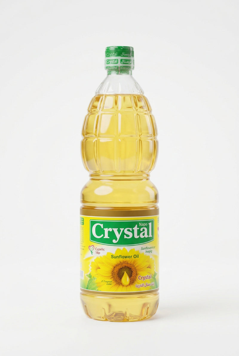 Crystal Pure Sunflower Oil (1 Liter Bottle)