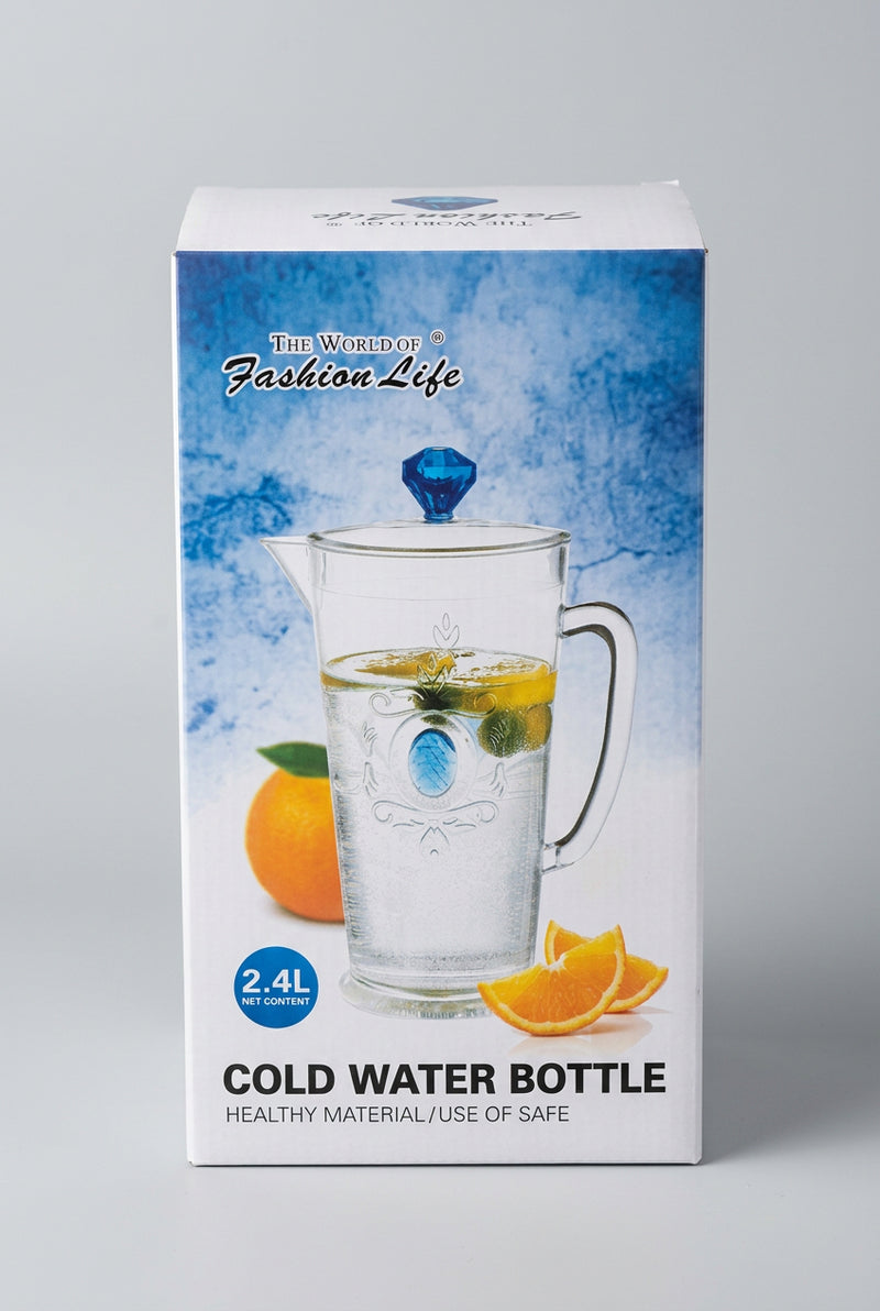 Fashion Life Glass Cold Water Pitcher (2.4L)