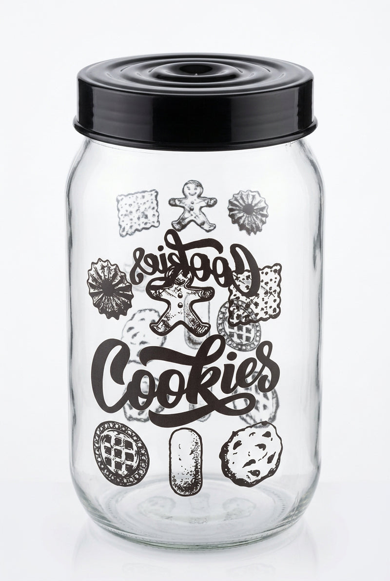 clear glass cookie storage jar 500ML
