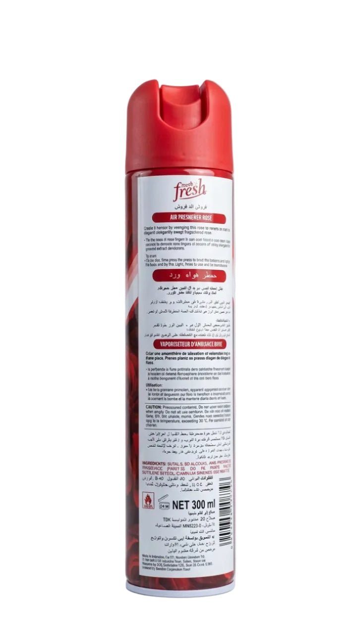 Fresh-'n'-Fresh Rose Air Freshener Spray 300ml