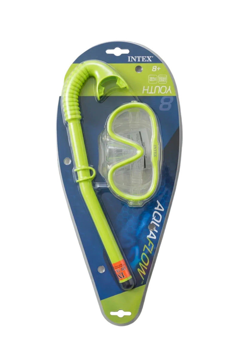 INTEX AquaFlow Youth Swim Set - Mask & Snorkel (Ages 8+)