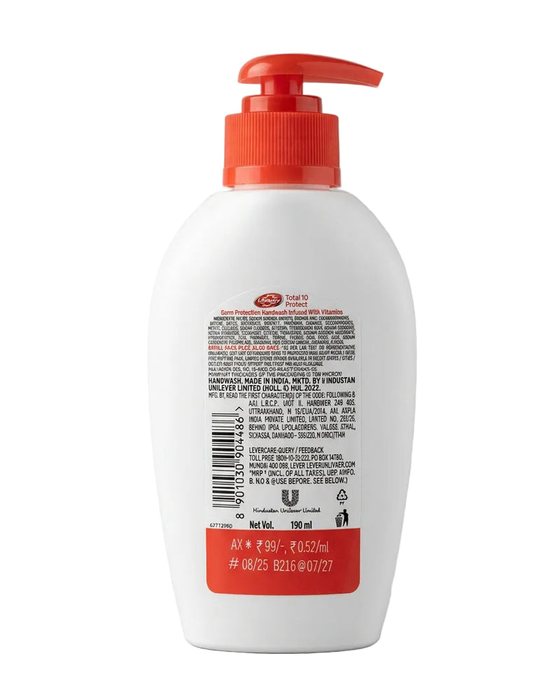 Lifebuoy Total 10 Protect Germ Protection Handwash 190ml