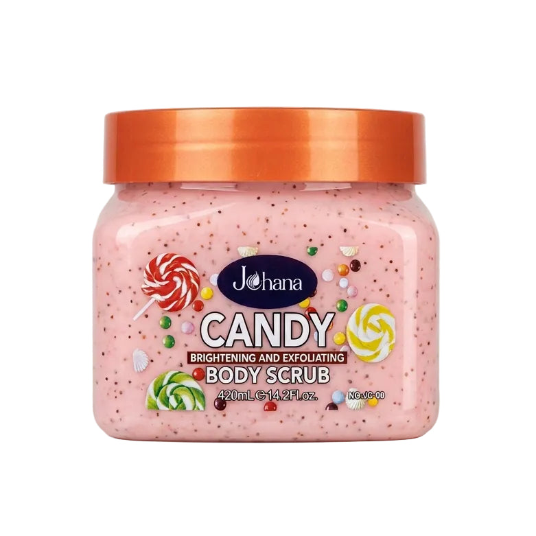 Johana Candy Brightening and Exfoliating Body Scrub (420 mL / 14.2 Fl. oz.)