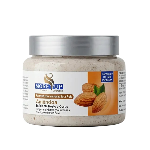 More Up Cosmetics Amêndoa Esfoliante Rosto e Corpo 300ml