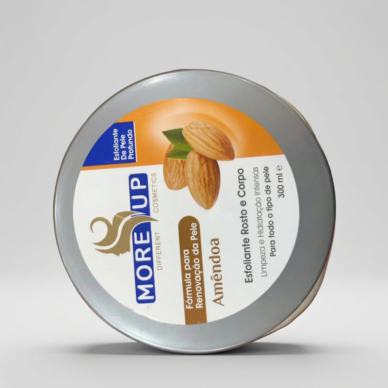 More Up Cosmetics Amêndoa Esfoliante Rosto e Corpo 300ml