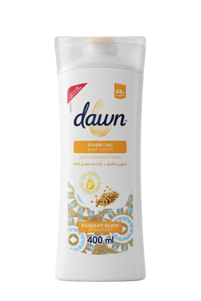 Dawn Sparkling Body Lotion - Radiant Glow with Gold Dust (400 ml)
