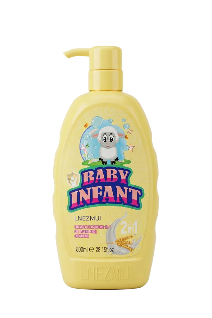 LNEZMUI Baby Infant 2-in-1 Shampoo & Body Wash - 800ml / 28.15 fl.oz