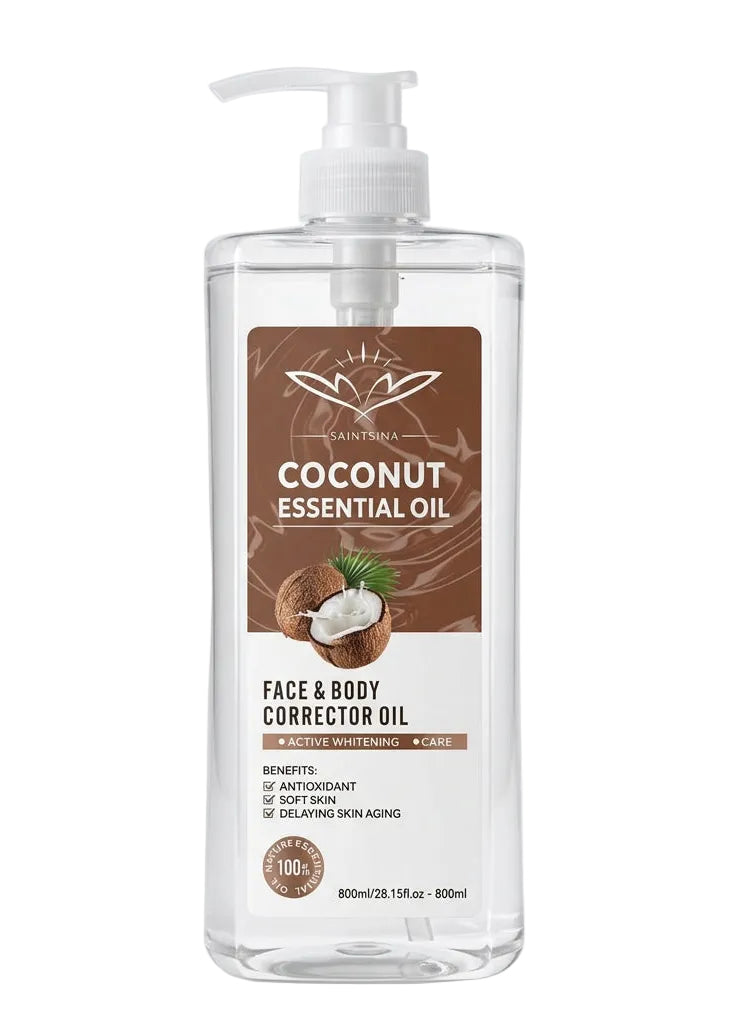 Saintsina Coconut Essential Oil Face Body 1L