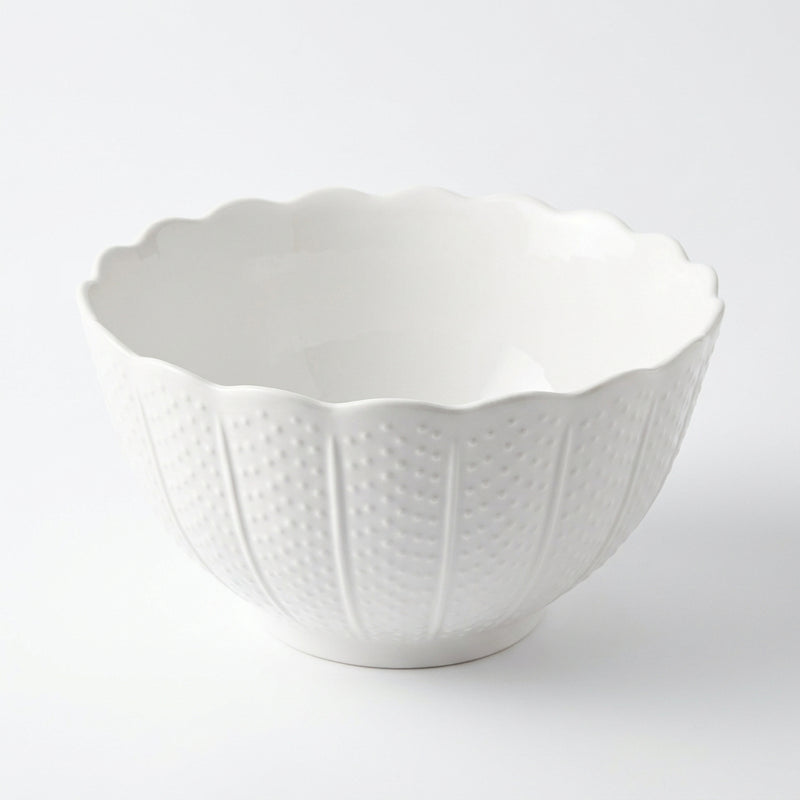 Ceramic Scalloped Serving Bowl