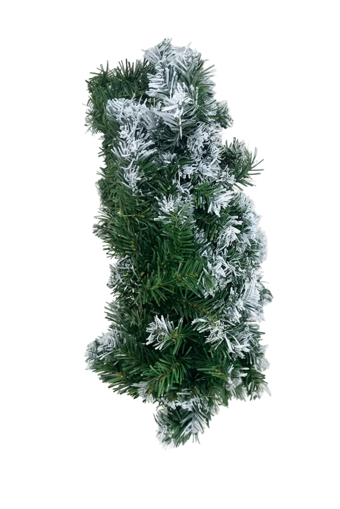 Artificial Frosted Snow-Tipped Pine Christmas Garland