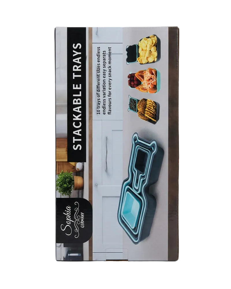 Sophia Germany 10-Piece Stackable Serving Trays Set