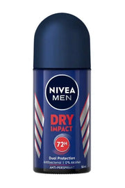 NIVEA MEN DRY IMPACT ANTI-PERSPIRANT ROLL ON 50ML murukali.com