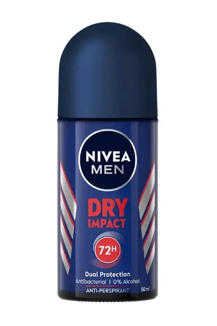 NIVEA MEN DRY IMPACT ANTI-PERSPIRANT ROLL ON 50ML murukali.com