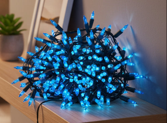 Holiday Time 300 Mini Lights – Blue 35M