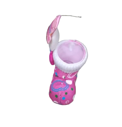 Pink Baby Boot Decorative Planter / Ornament