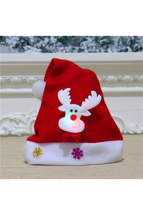 Festive Reindeer Pom-Pom Hat