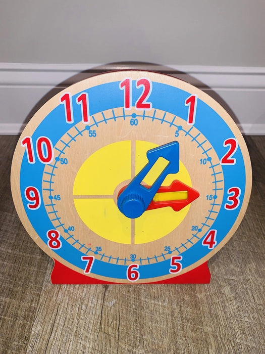 Melissa & Doug Turn & Tell Wooden Clock