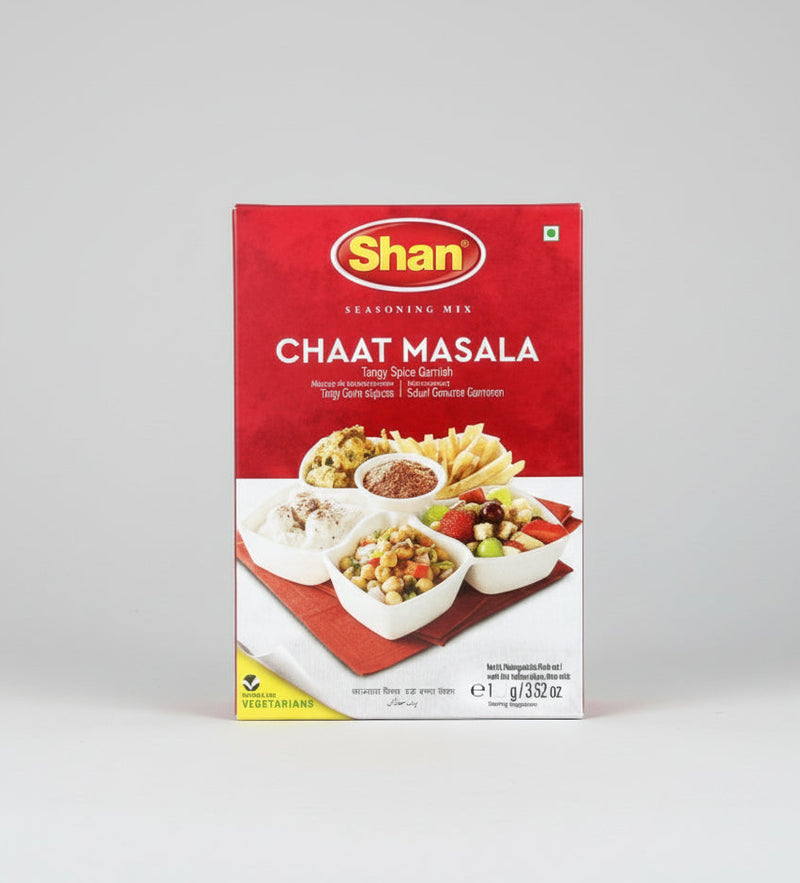 Shan Chaat Masala Seasoning Mix  – Tangy Spice Garnish 100g