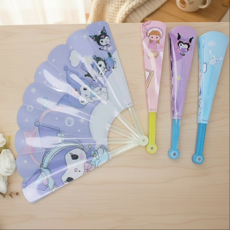 Portable Cartoon-Themed Folding Hand Fan