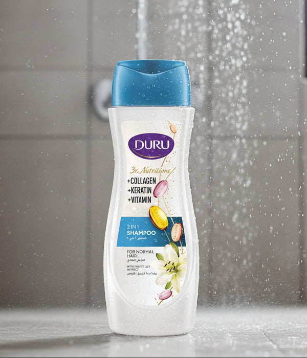 Duru 2-in-1 Shampoo with Collagen Keratin & Vitamin – For Normal Hair 600ml