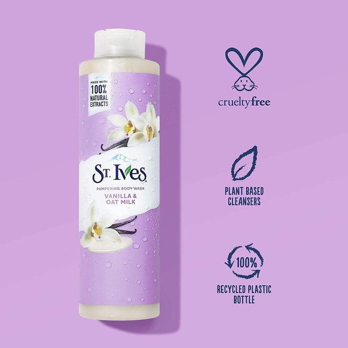 St. Ives Vanilla & Oat Milk Body Wash – 650ml