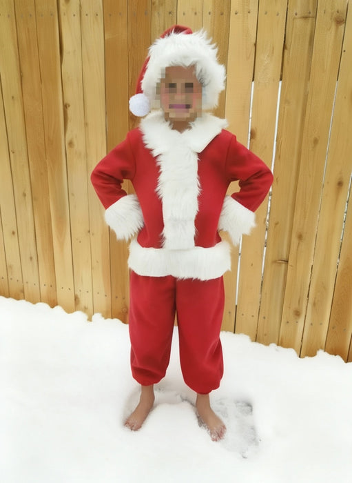 Children's Red and White Santa Claus Costume