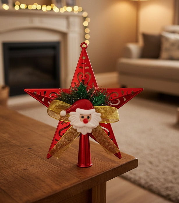 Santa Star Christmas Tree Topper