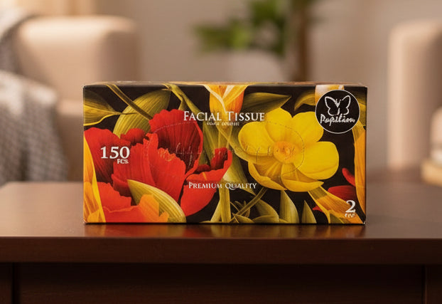 Papillon Premium Facial Tissue – 2-Ply 150 Sheets