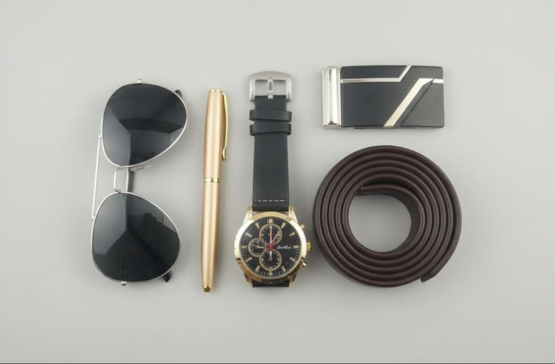 Lai Bin Men’s Luxury Gift Set – Dark Blue & Gold Box