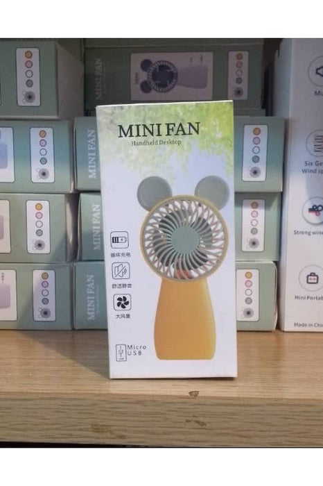 Mini Fan Handheld & Desktop Portable Fan USB Rechargeable