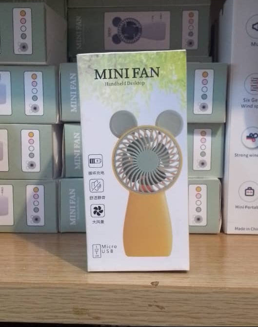 Mini Fan Handheld & Desktop Portable Fan USB Rechargeable