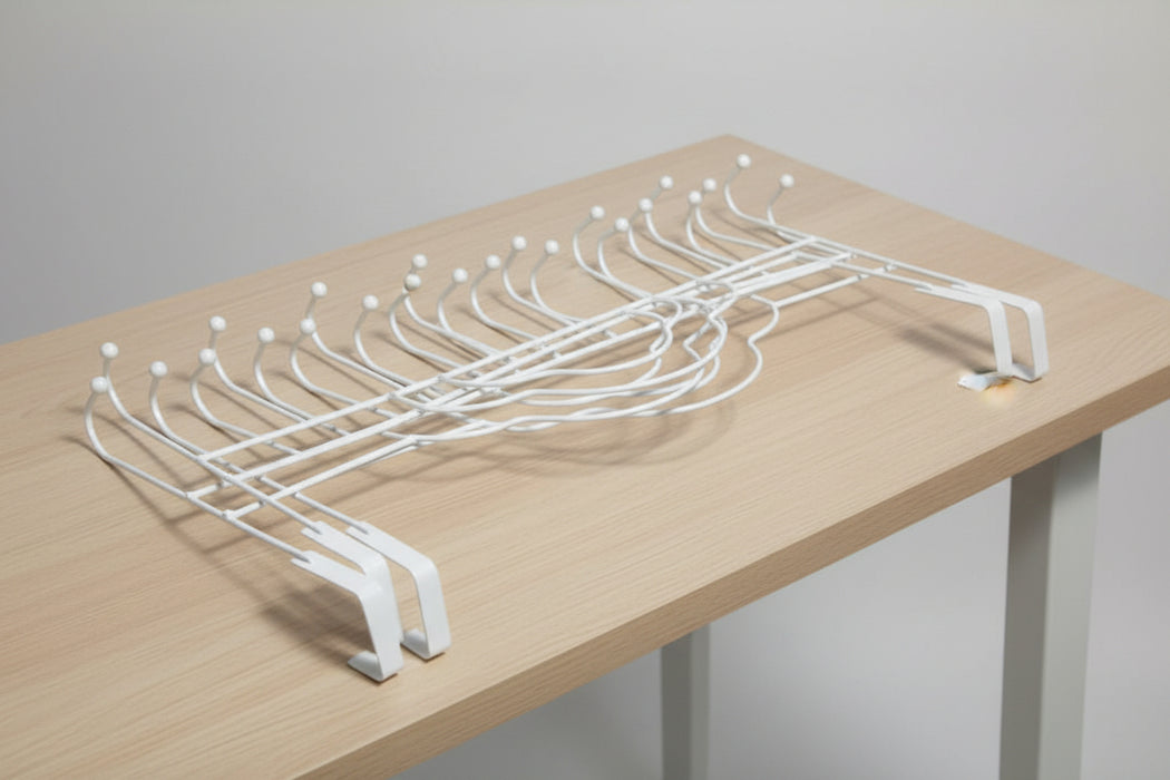 Multi-Hook Metal Organizer Rack 1pcs