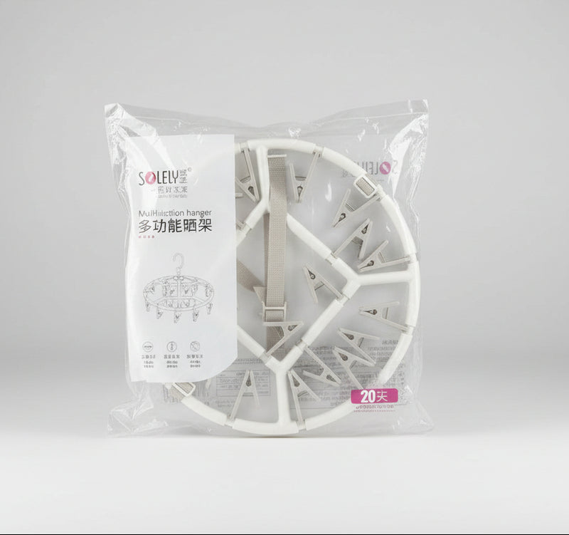 SOLELY Multifunction Drying Hanger – Ideal for Socks Underwear & Baby Clothes