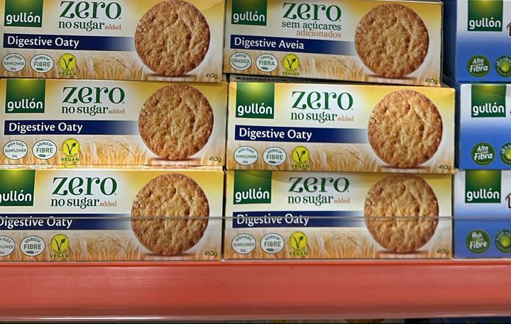 Gullón Zero No Sugar Added Digestive Oaty Biscuits 410g