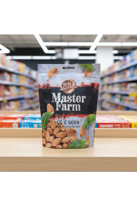 Master Farm Raw Almond Kernels Çiğ İç Badem 200g