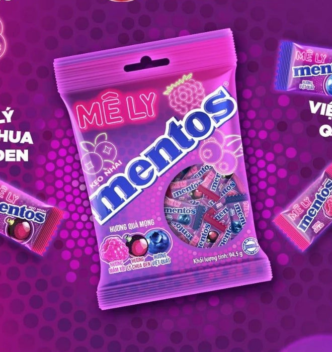 Mentos Melly Berry Flavoured Chewy Candy 94.5g