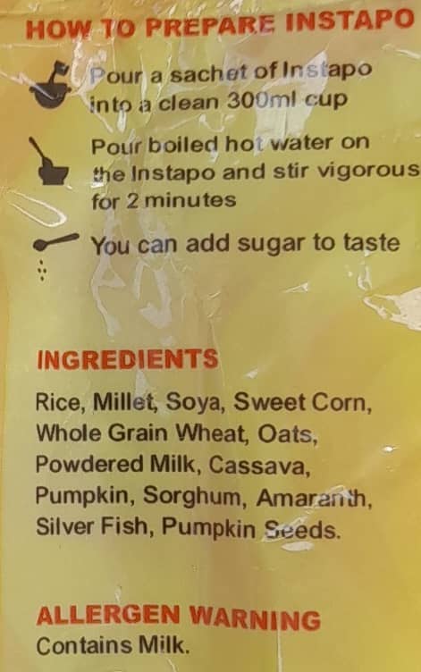 Instapo porridge