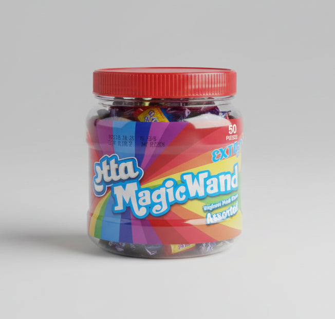 Otta Magic Wand Yoghurt Fruit Chews assorted flavors 50pcs