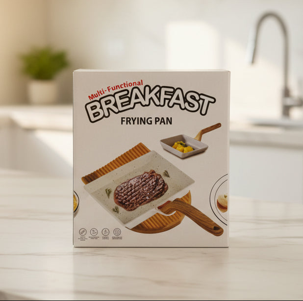 Multi-Functional Non-Stick Breakfast Frying Pan – Aluminum Alloy Heat-Resistant Handle
