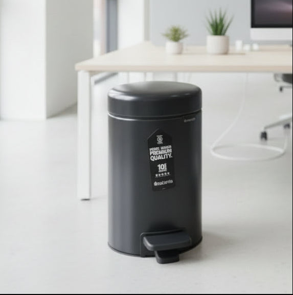 Brabantia NewIcon Pedal Bin – Soft-Close Hands-Free Trash Can 3L