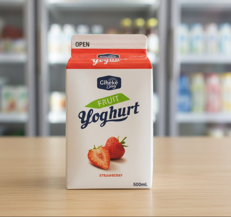Giheke Dairy Fruit Yoghurt – Strawberry Flavour 500mL