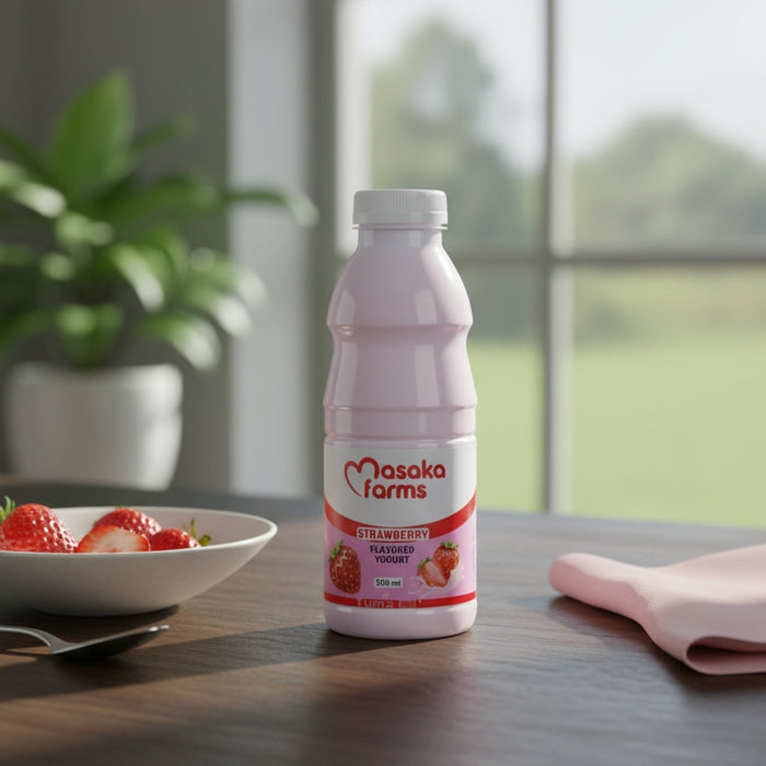 Masaka Farms Strawberry Flavored Yogurt 500ml