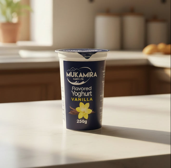 Mukamira Dairy Ltd Vanilla Flavored Yoghurt 250ml