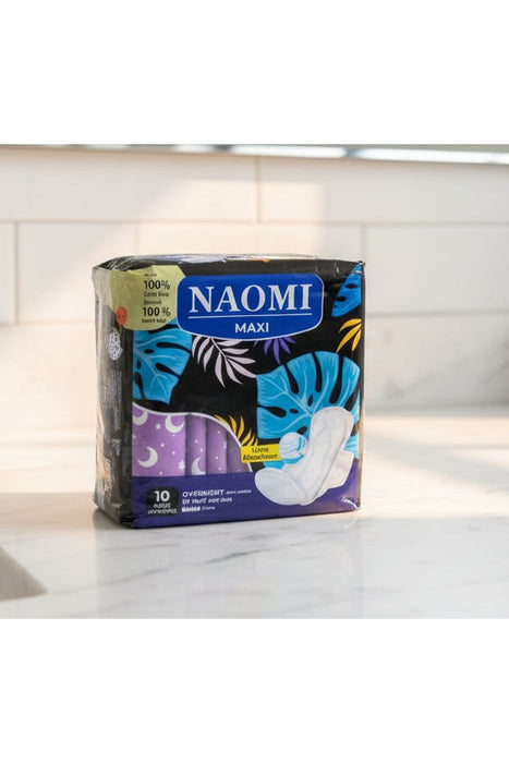 Naomi Maxi Overnight Sanitary Pads – Ultra Absorbent 280 mm 10pcs