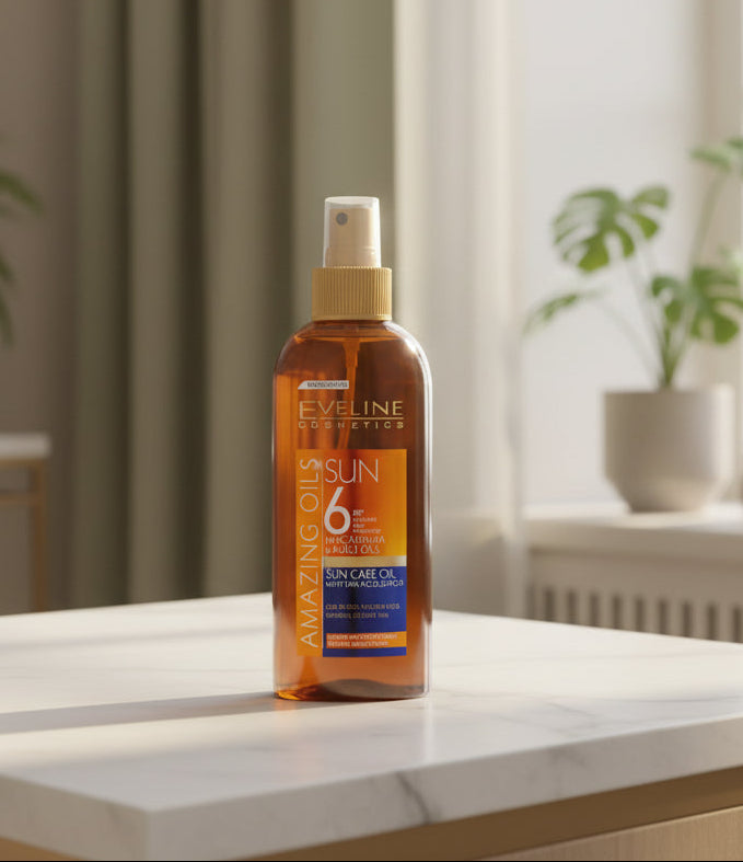 Eveline Cosmetics Amazing Oils Sun Care Oil with Tan Accelerator SPF 6   150ml