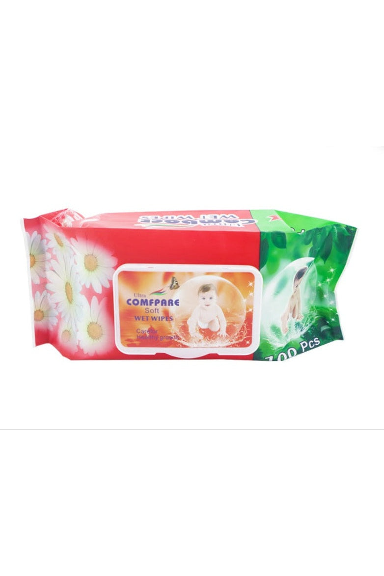 COMPARE Soft Wet Wipes – Naturally Clean 100 wipes