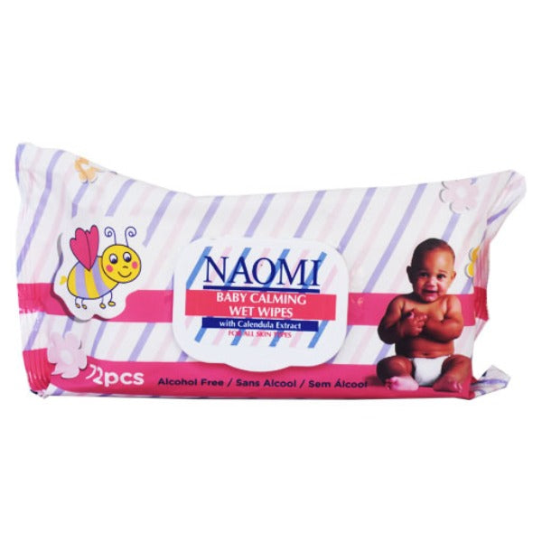 NAOMI Baby Calming Wet Wipes – Calendula Care 72pcs