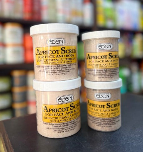 Eden Apricot Scrub – Deep Cleansing Face & Body Exfoliator 8 oz / 227g