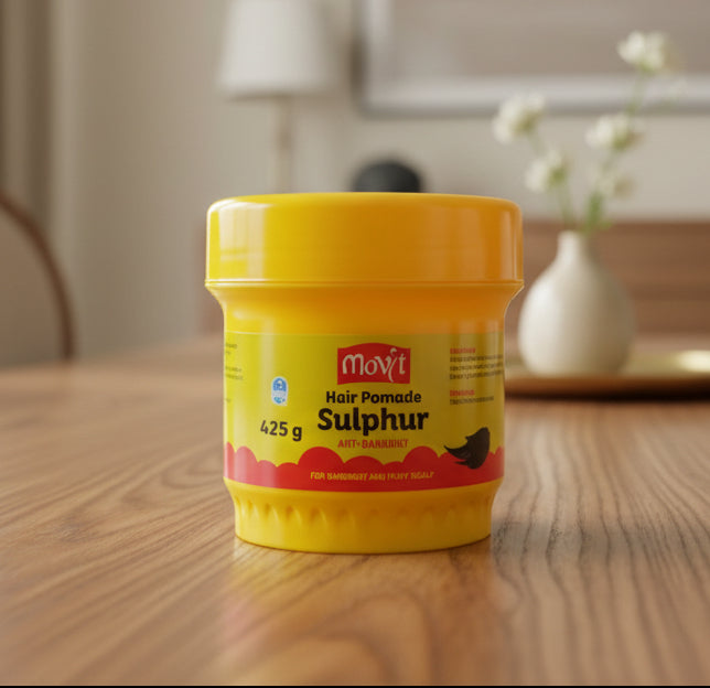 Movit Hair Pomade Sulphur Anti-Dandruff – Scalp Care & Breakage Protection 425g