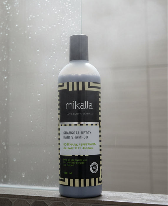 Mikalla Charcoal Detox Hair Shampoo – Deep Cleansing & Scalp Refresh 450ml